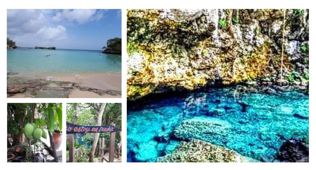 blue lagoon or also called laguna dudu a photo from the botanical garden and Caleton beach